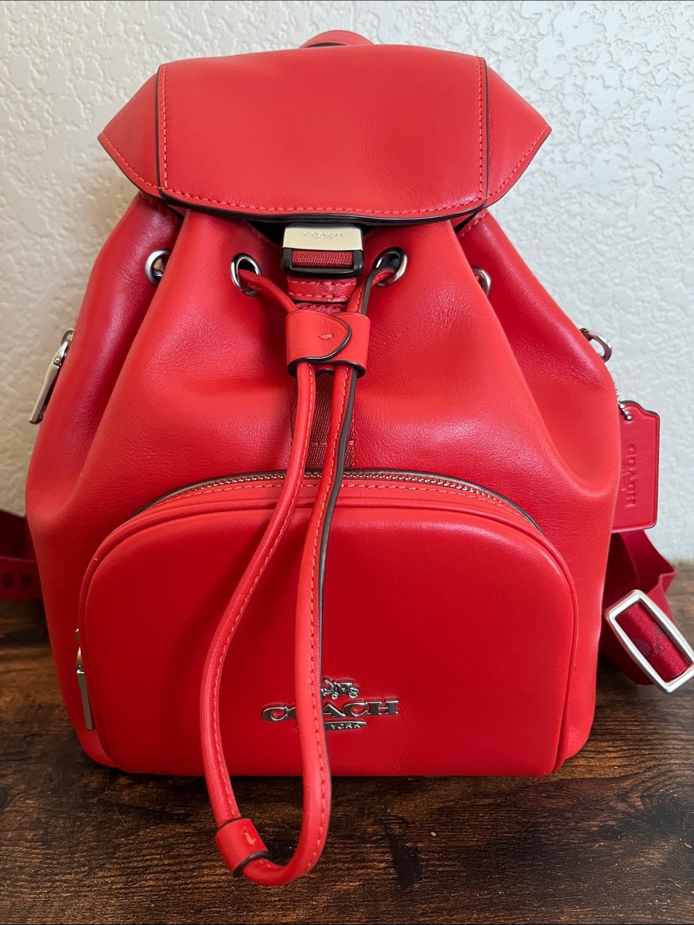 Coach Miami Red Pace Backpack bag CR100